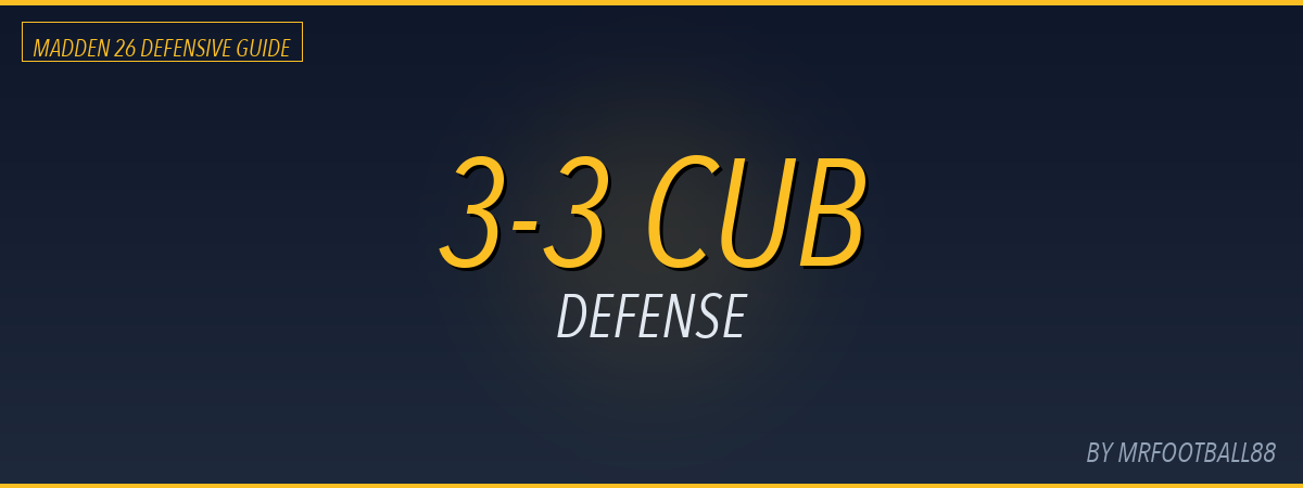 Madden 26 3-3 Cub Defense Guide by MrFootball88