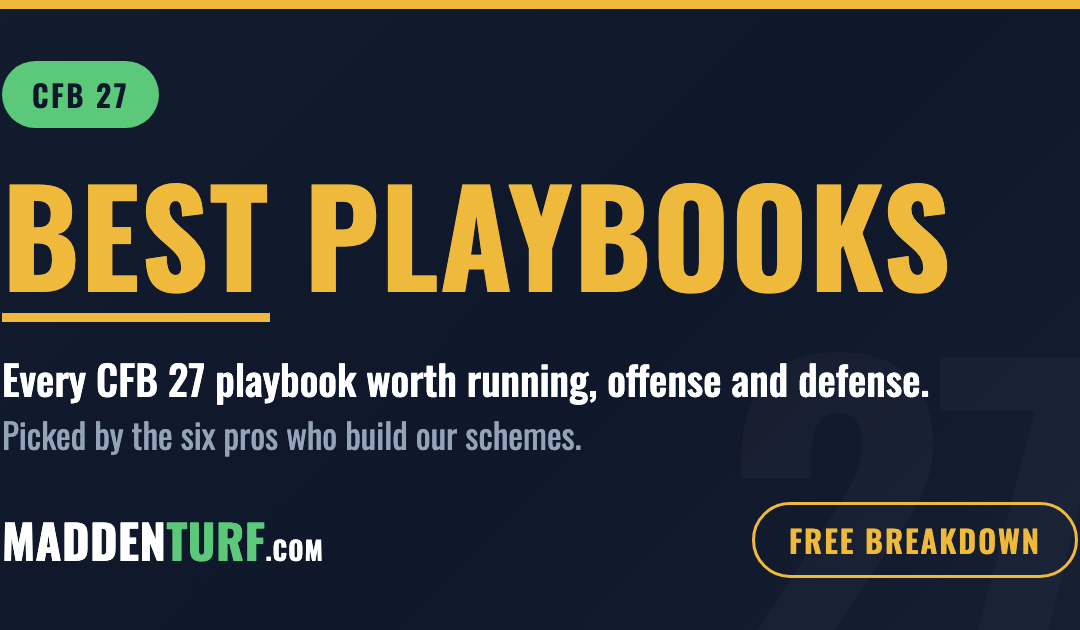 The Best Playbooks for College Football 27