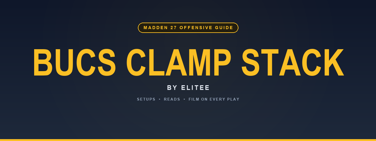 Madden 27 Bucs Clamp Stack Offense Guide by Elitee